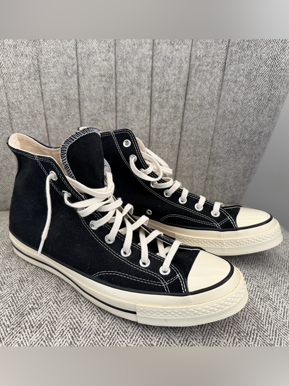 Chuck Taylor 70 Converse Black High-Top Sneakers with Cream Accents